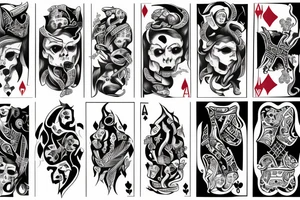 Gambling Addiction Devil Dealer tattoo idea