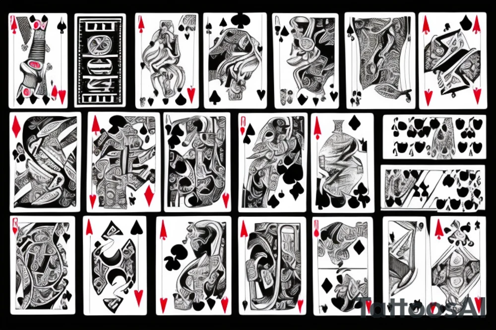 Gambling Addiction Devil Dealer tattoo idea
