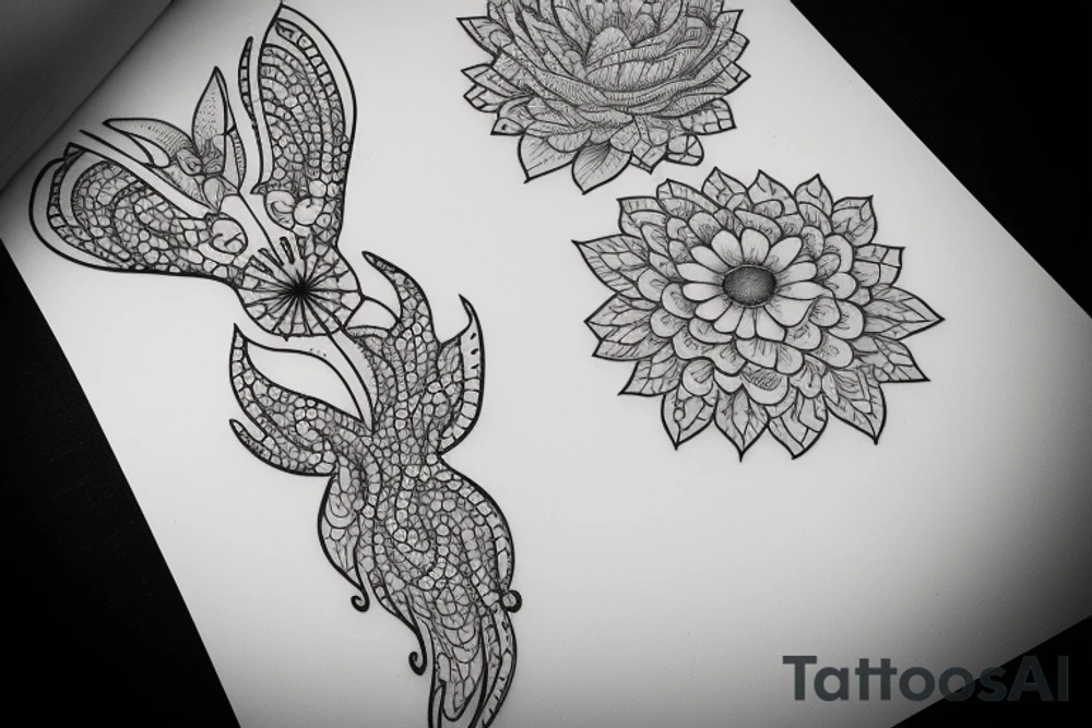 Suitable for a woman turning 40 tattoo idea