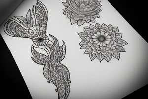 Suitable for a woman turning 40 tattoo idea
