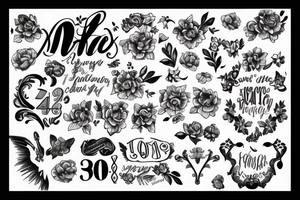 Suitable for a woman turning 40 tattoo idea