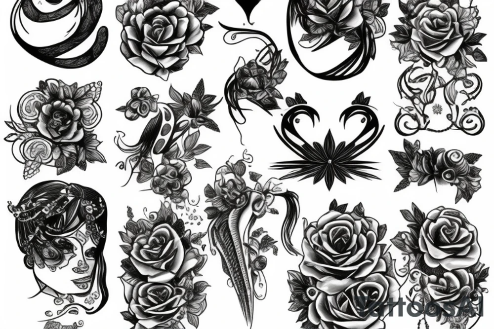 Female sexual tattoo idea