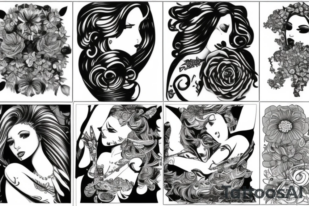 Female sexual tattoo idea