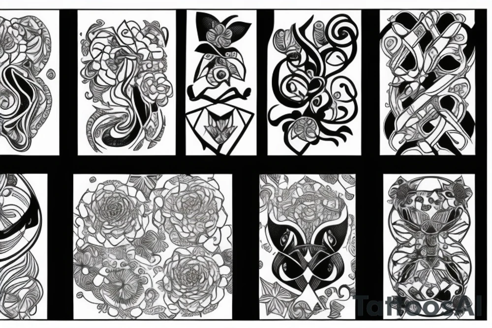 Female sexual tattoo idea