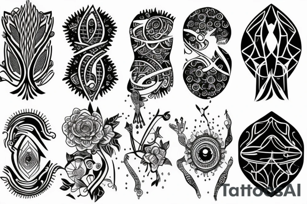 Female sexual tattoo idea