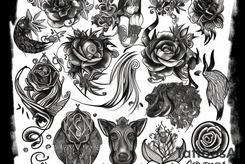 Virgo Leo Aries tattoo idea