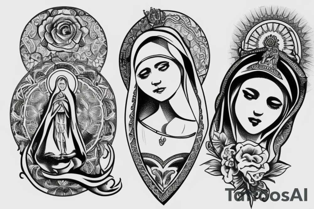 virgen Mary tattoo idea