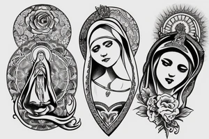 virgen Mary tattoo idea