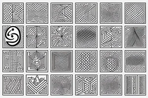 planks constant, dotted lines, magnetism tattoo idea