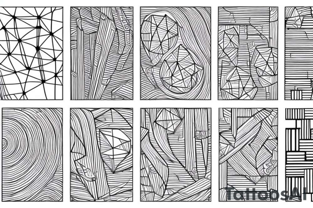 planks constant, dotted lines tattoo idea