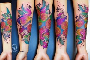 Cover of infinity tattoo on girls wrist tattoo idea
