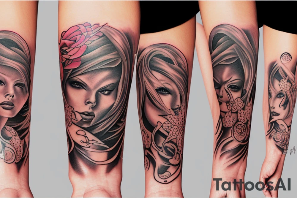 Cover of infinity tattoo on girls wrist tattoo idea