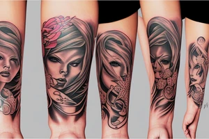 Cover of infinity tattoo on girls wrist tattoo idea