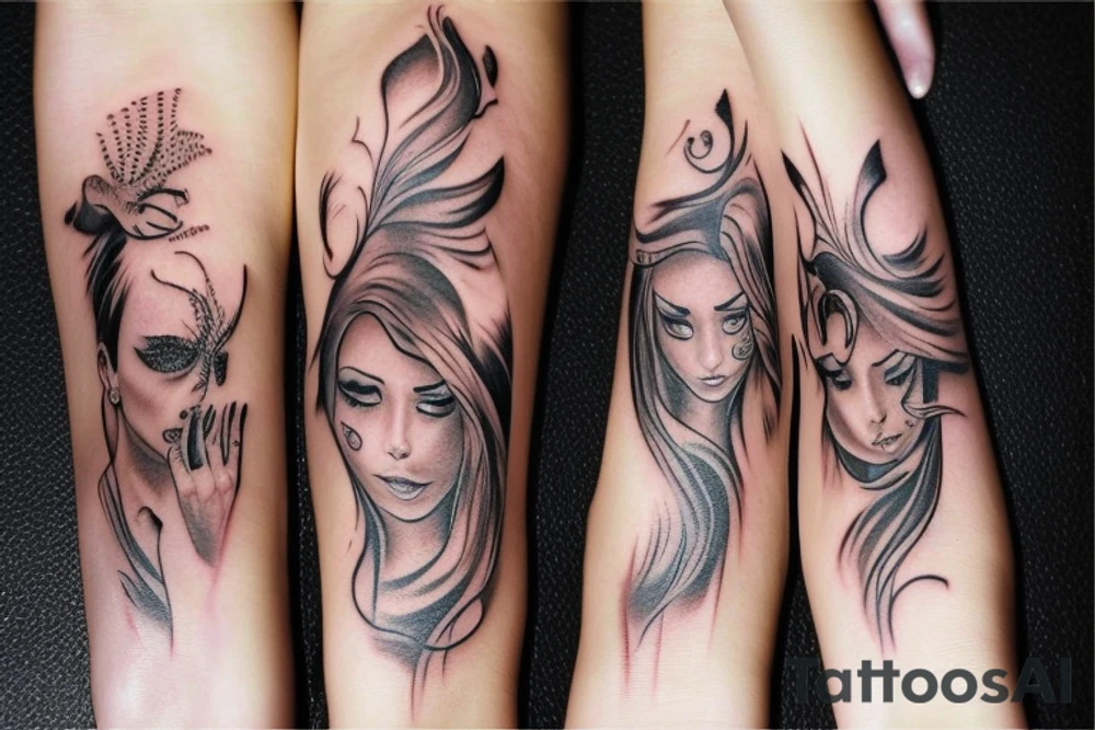 Cover of infinity tattoo on girls wrist tattoo idea
