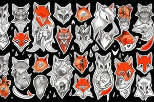 Wise old fox tattoo idea