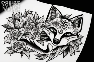 Fox running tattoo idea