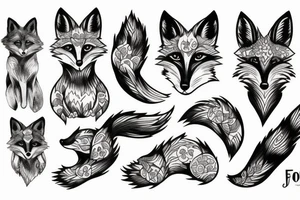 Fox running tattoo idea