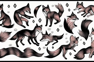 Fox running tattoo idea