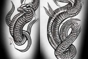 King cobra for hand tattoo idea