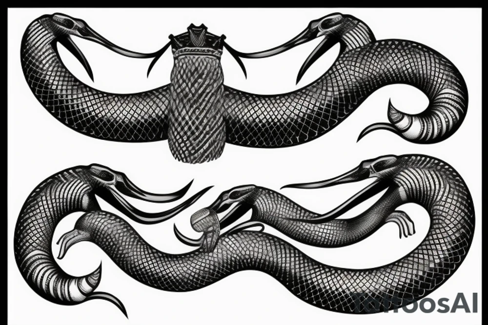 King cobra for hand tattoo idea