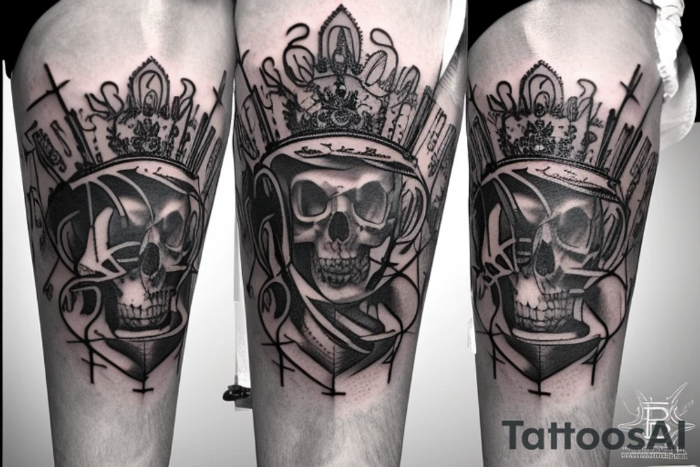 Bière corona avec perfusion dans veine tattoo idea