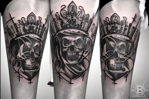 Bière corona avec perfusion dans veine tattoo idea