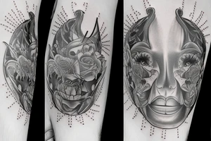 Bière corona avec perfusion dans veine tattoo idea
