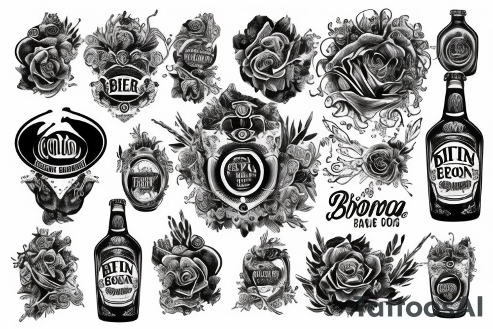 Bière corona extra en perfusion tattoo idea