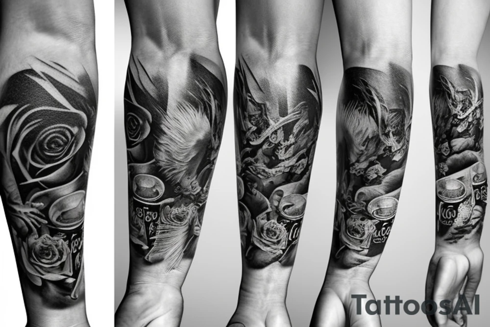 Bière corona extra en perfusion tattoo idea