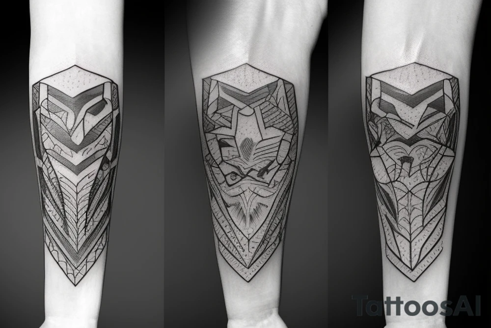 Broken long sword shattered tattoo idea