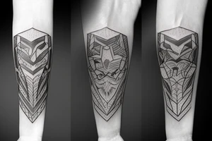 Broken long sword shattered tattoo idea