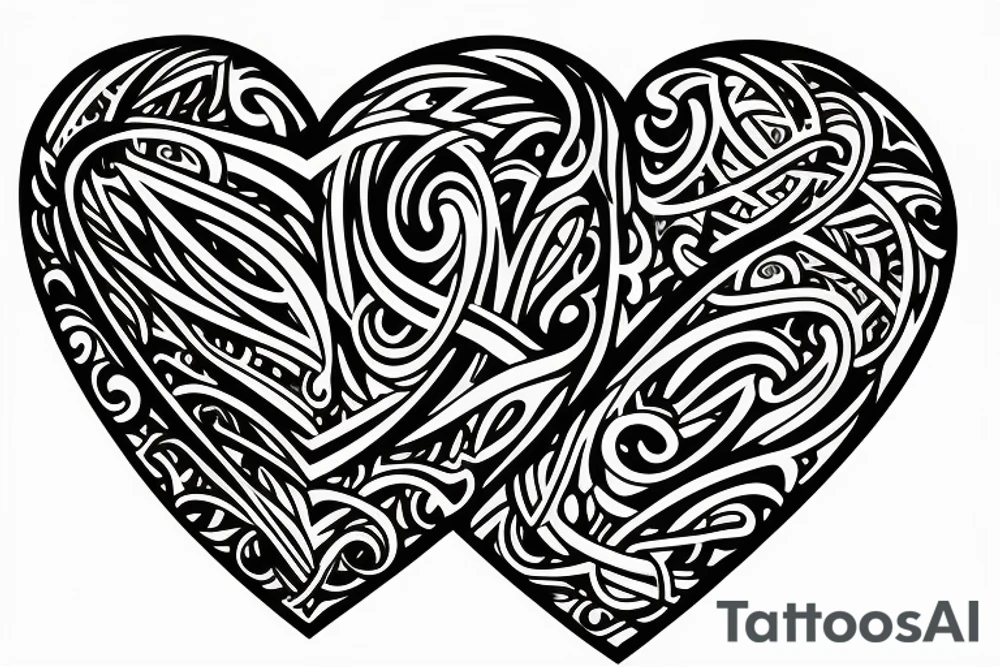 Cross Jesus heart love tattoo idea