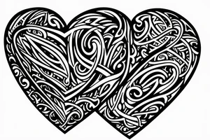 Cross Jesus heart love tattoo idea