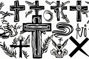 Cross Jesus tattoo idea