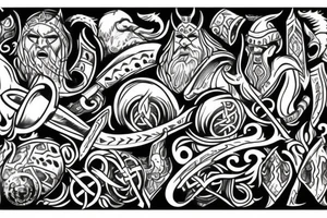 viking theme tattoo idea