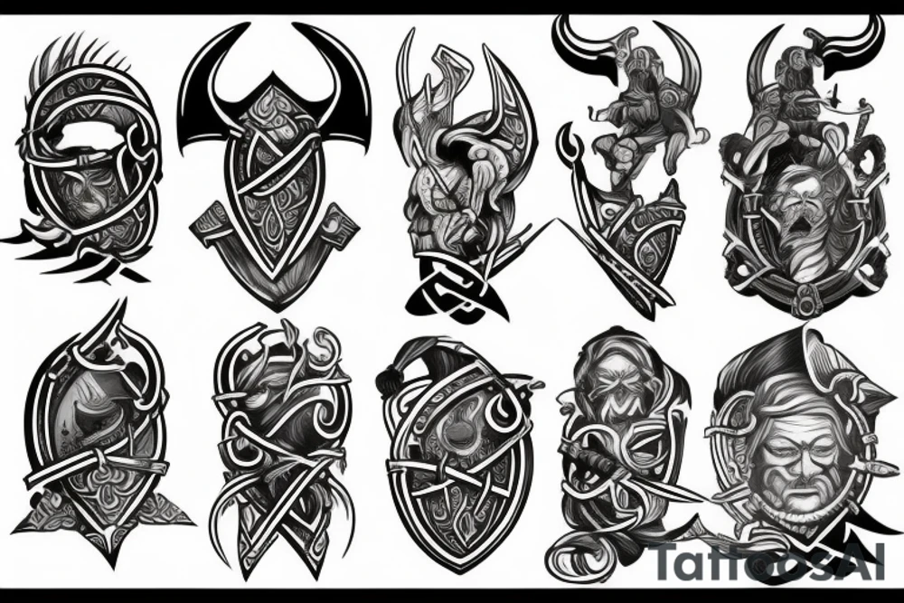 viking theme tattoo idea