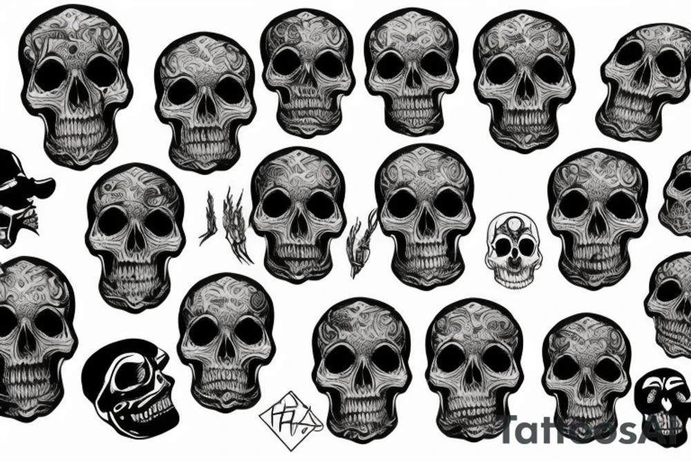 The Syndicate, skull tattoo idea