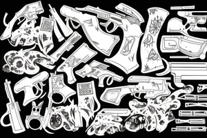 The Syndicate, Guns, cocaine, tattoo idea
