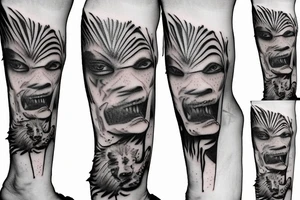 Jungle beach animals cahal pech Belize tattoo idea