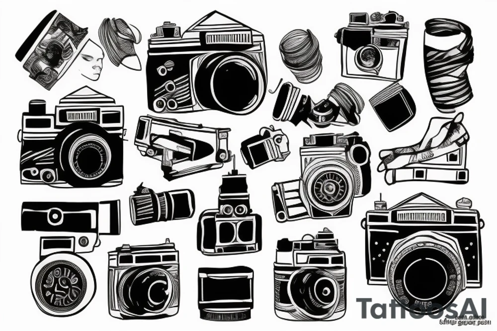 film camera tattoo idea