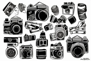 film camera tattoo idea