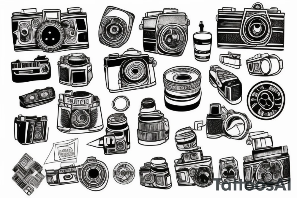 film camera tattoo idea