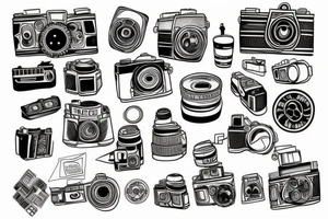 film camera tattoo idea