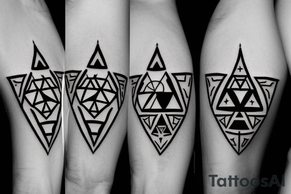 The Legend of Zelda triforce tattoo idea