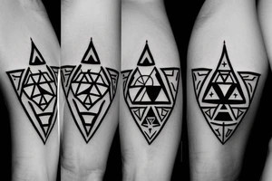 The Legend of Zelda triforce tattoo idea