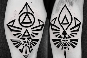 The Legend of Zelda triforce tattoo idea