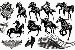 Horse racing tattoo idea
