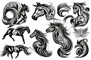 Horse racing tattoo idea