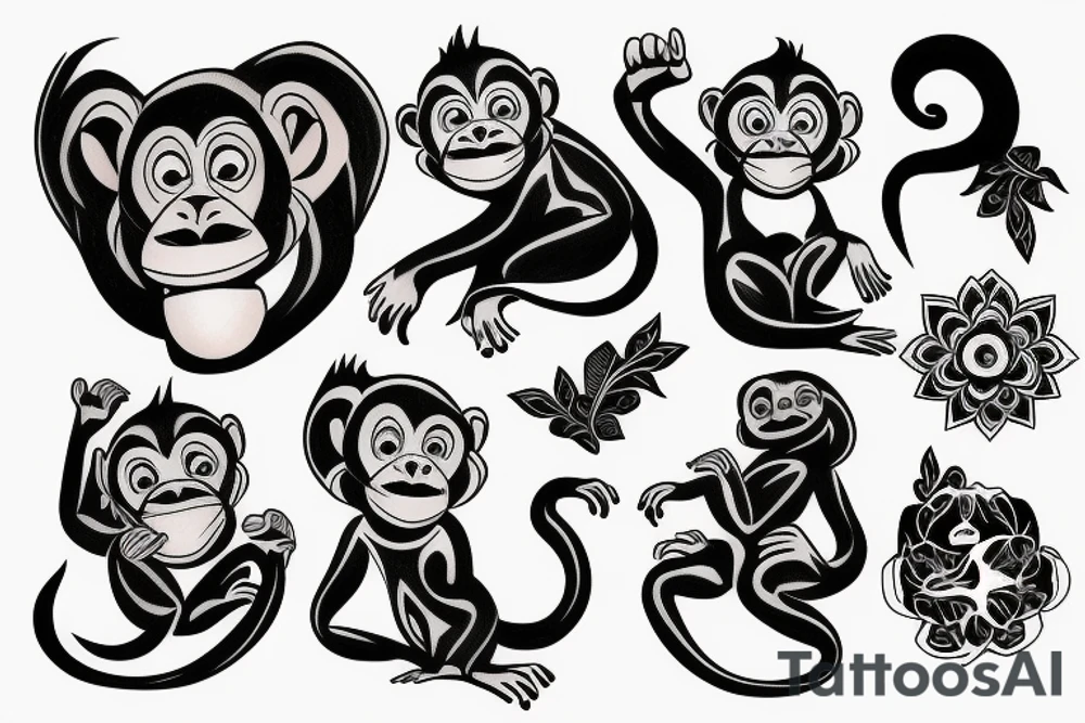 monkey tattoo idea
