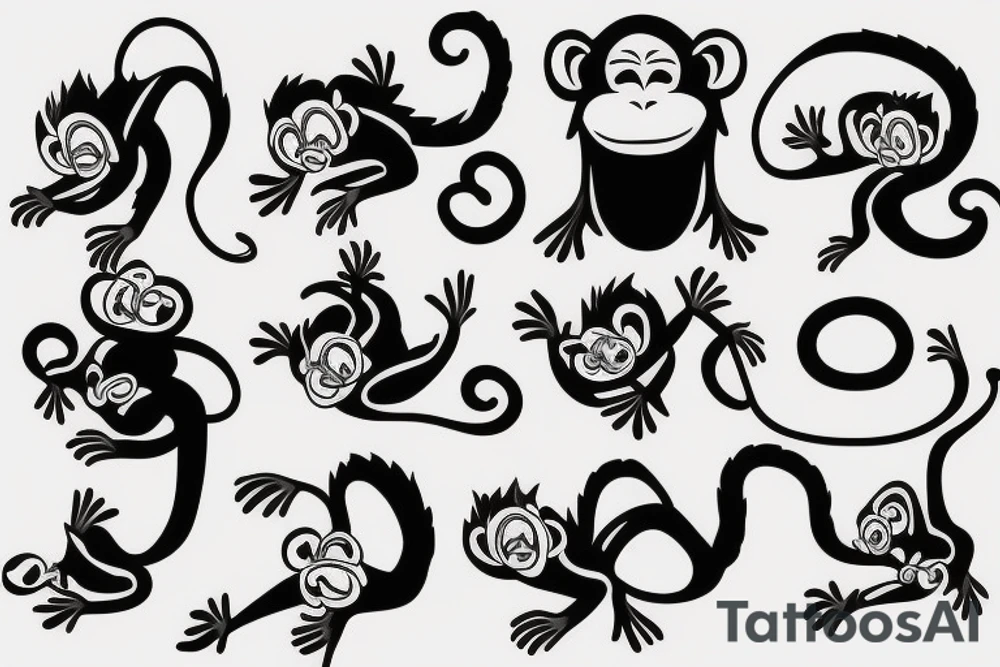 monkey tattoo idea